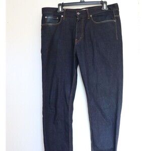 Spoke Jeans Mens 10oz Travel Denim Build B Size 34x31 Dark Wash Casual Regular